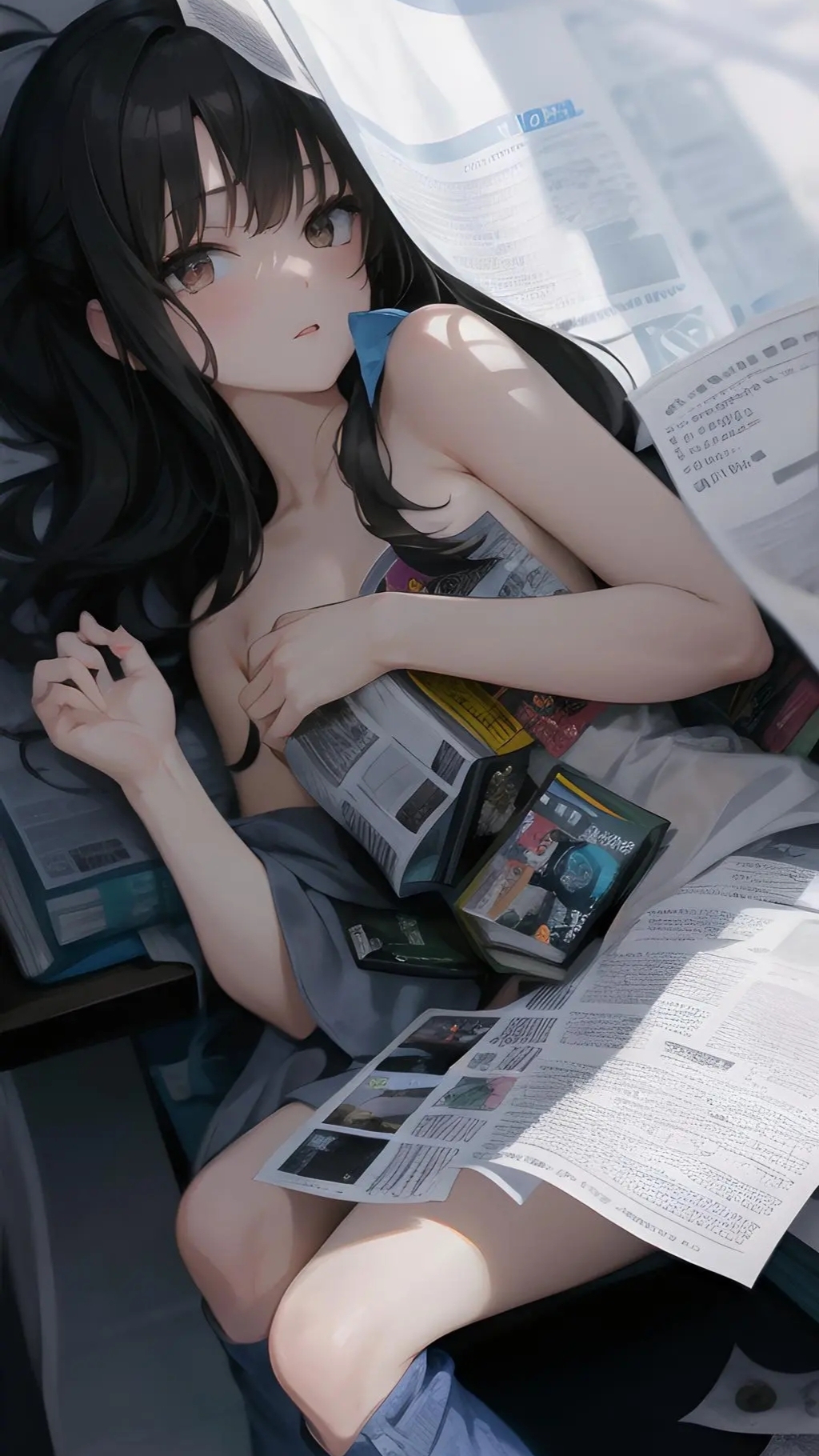 害羞的少女