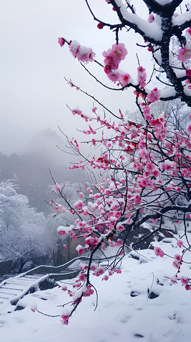 腊梅冬雪