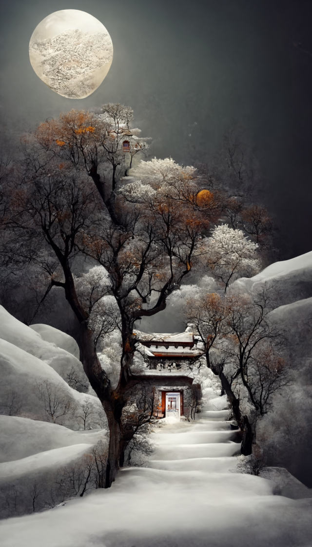 爆款雪景图