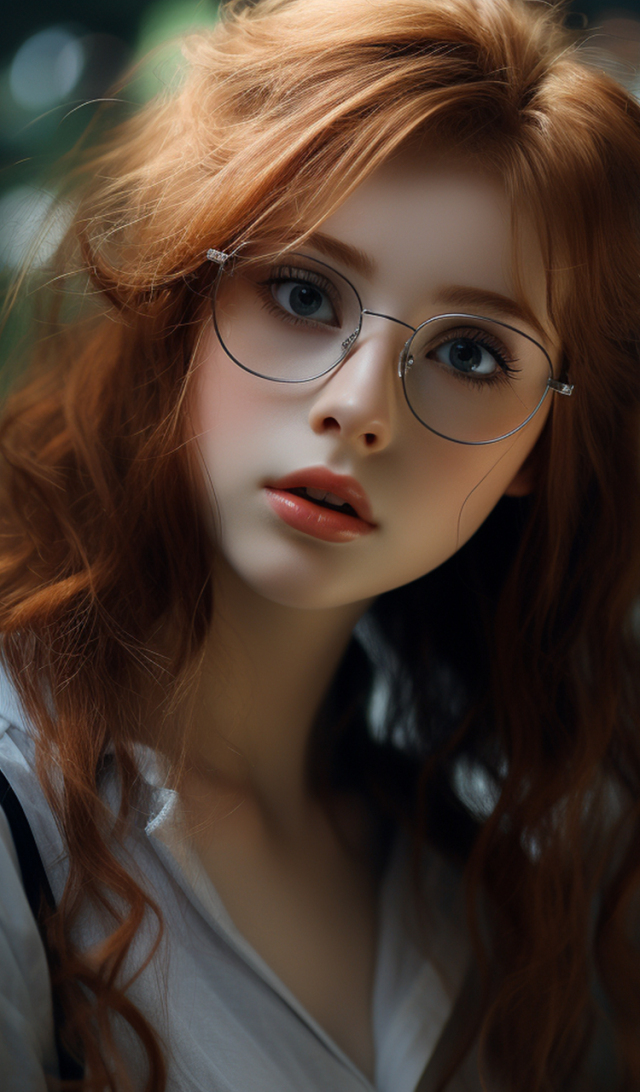 捲髮純欲美女