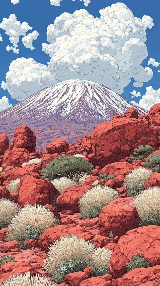 乱石山坡