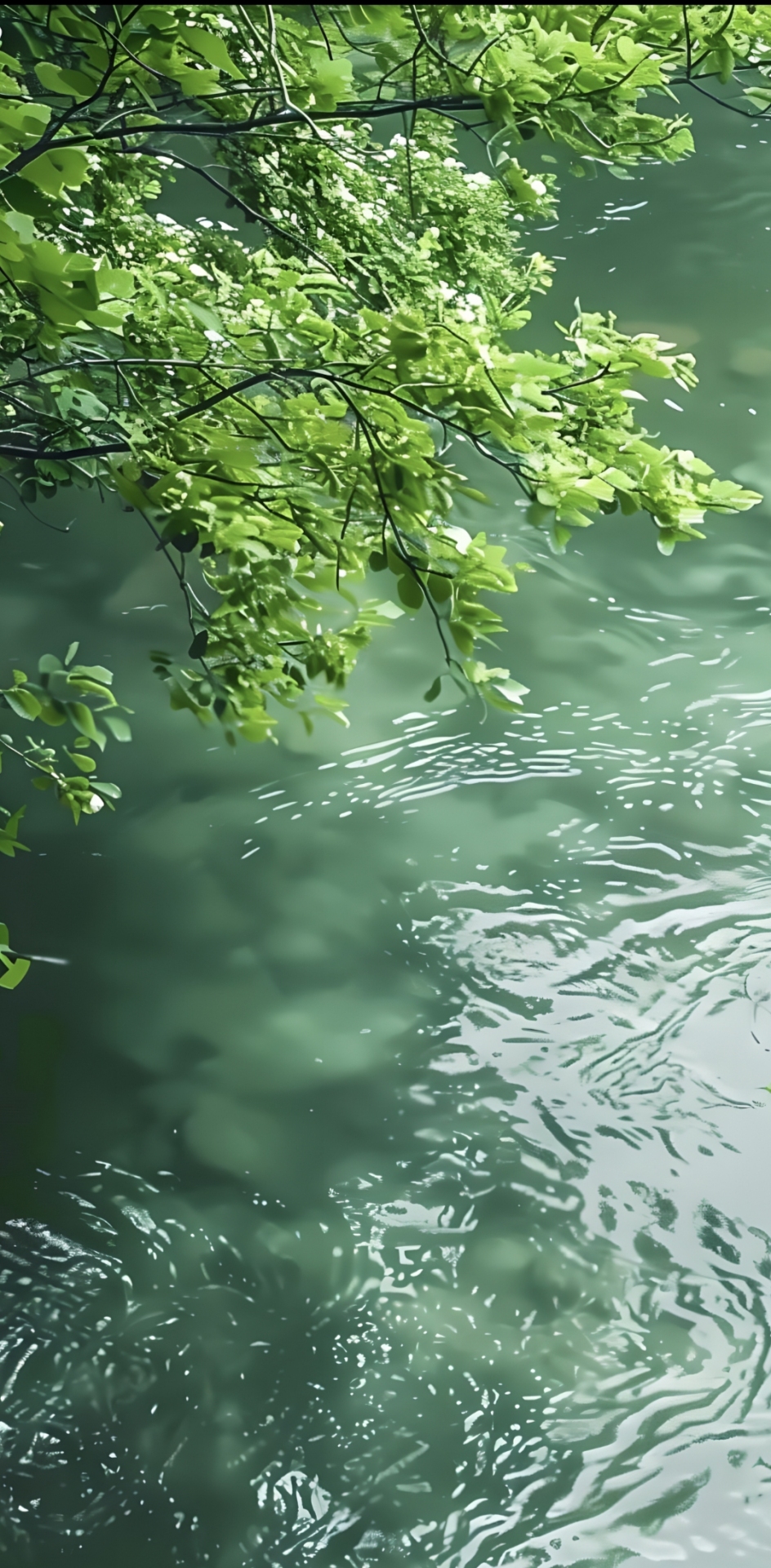 河水清澈