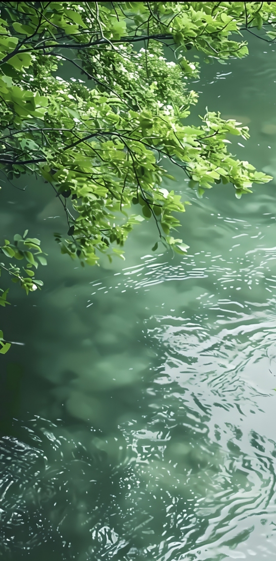 河水清澈