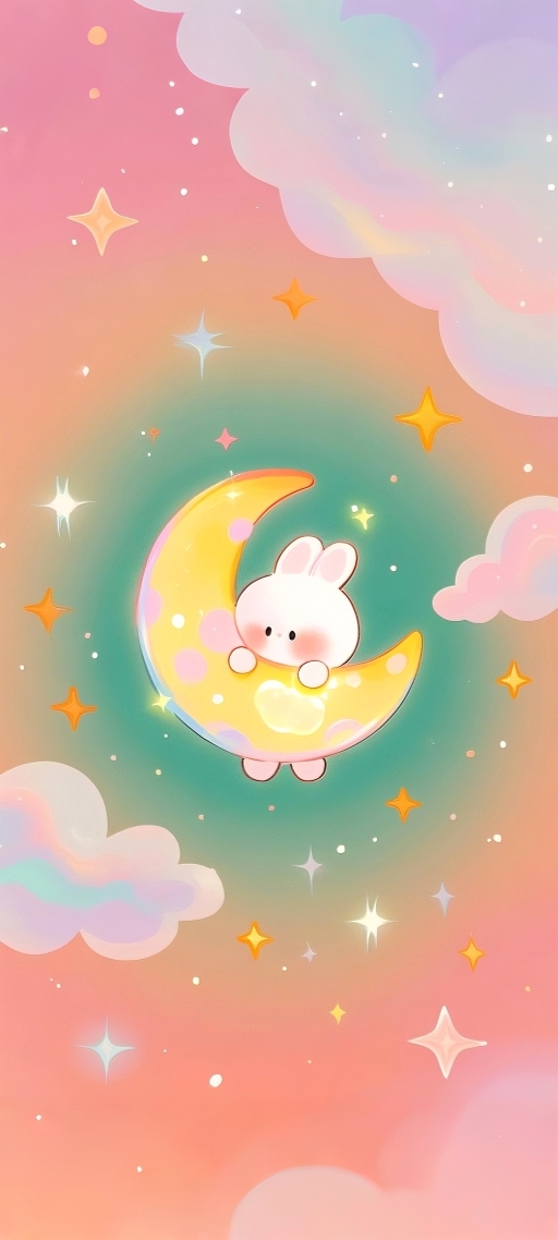 月亮上的萌兔星梦