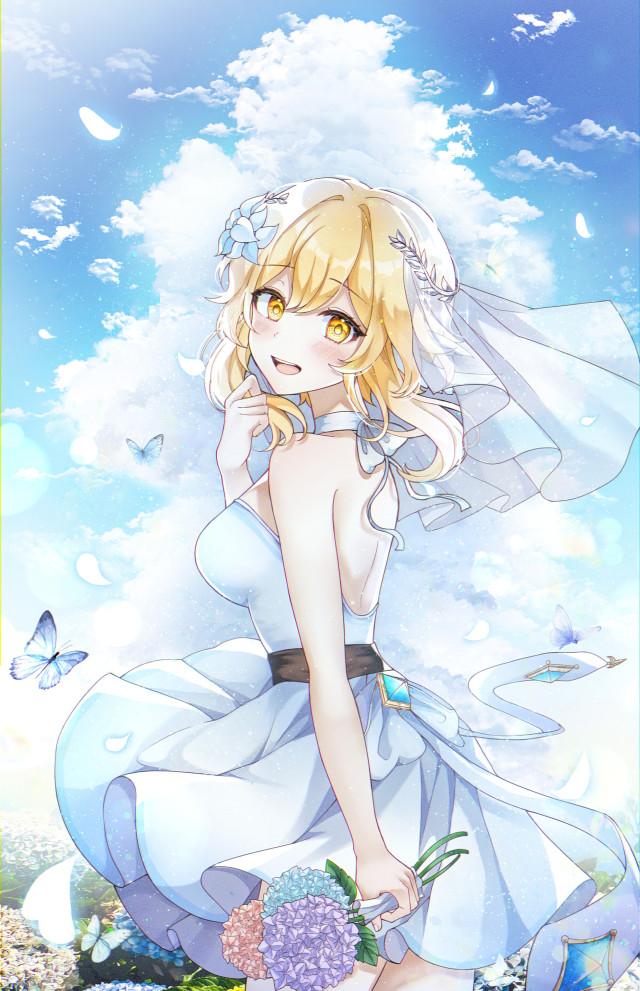 婚纱美少女  荧
