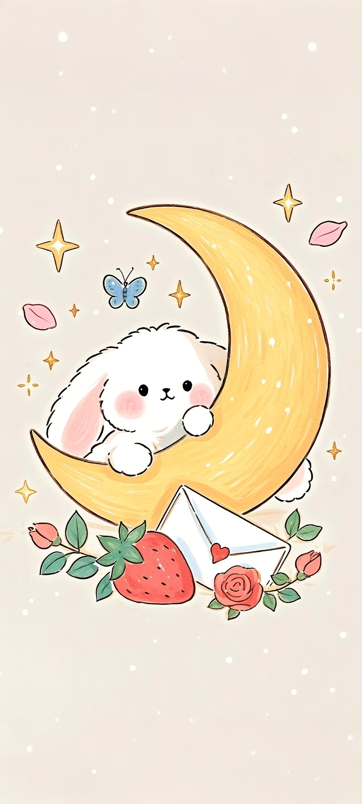 月間萌兔愛心蝴蝶遊
