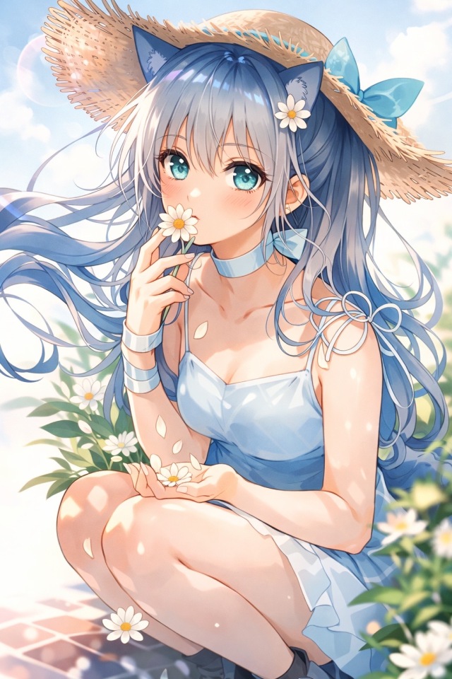 花与少女