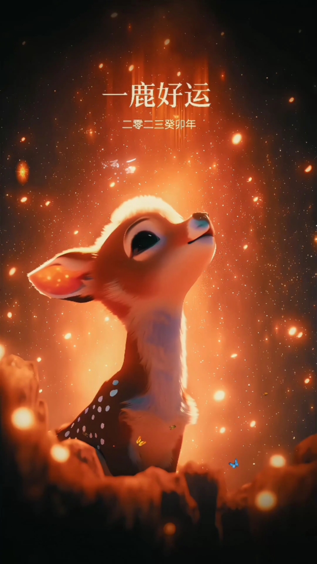 一路发财，一鹿好运