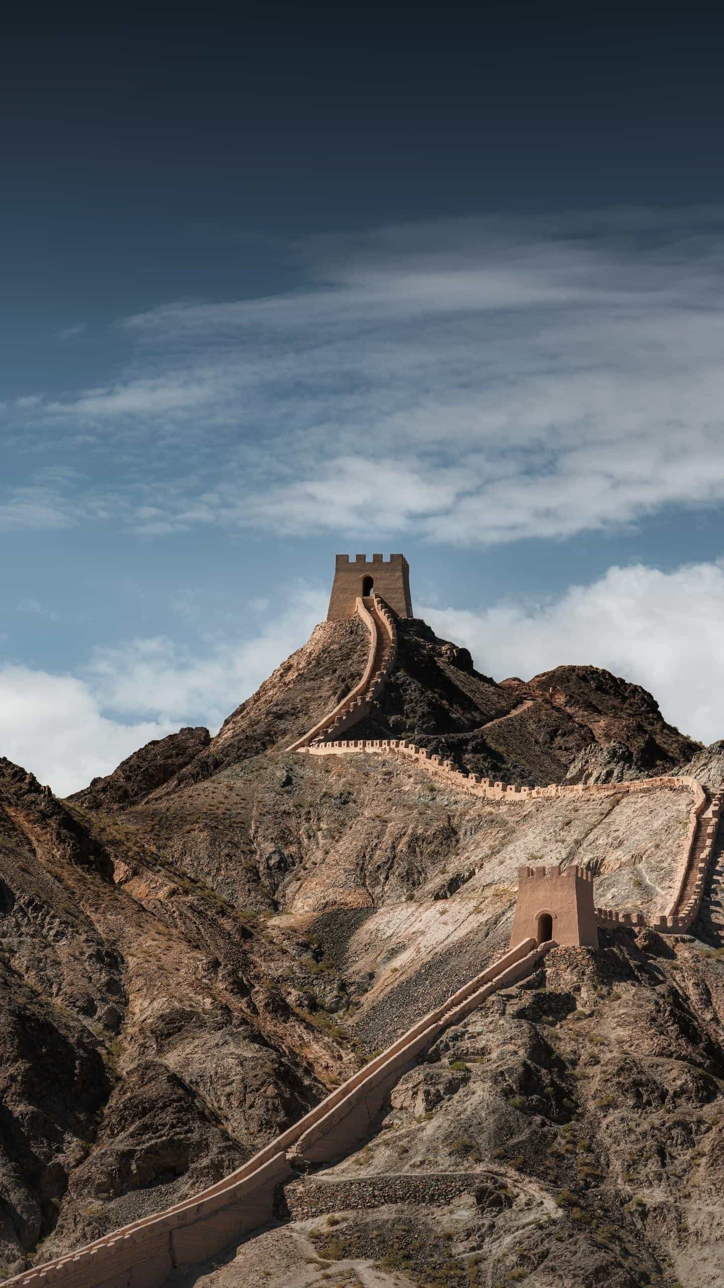 長城。
