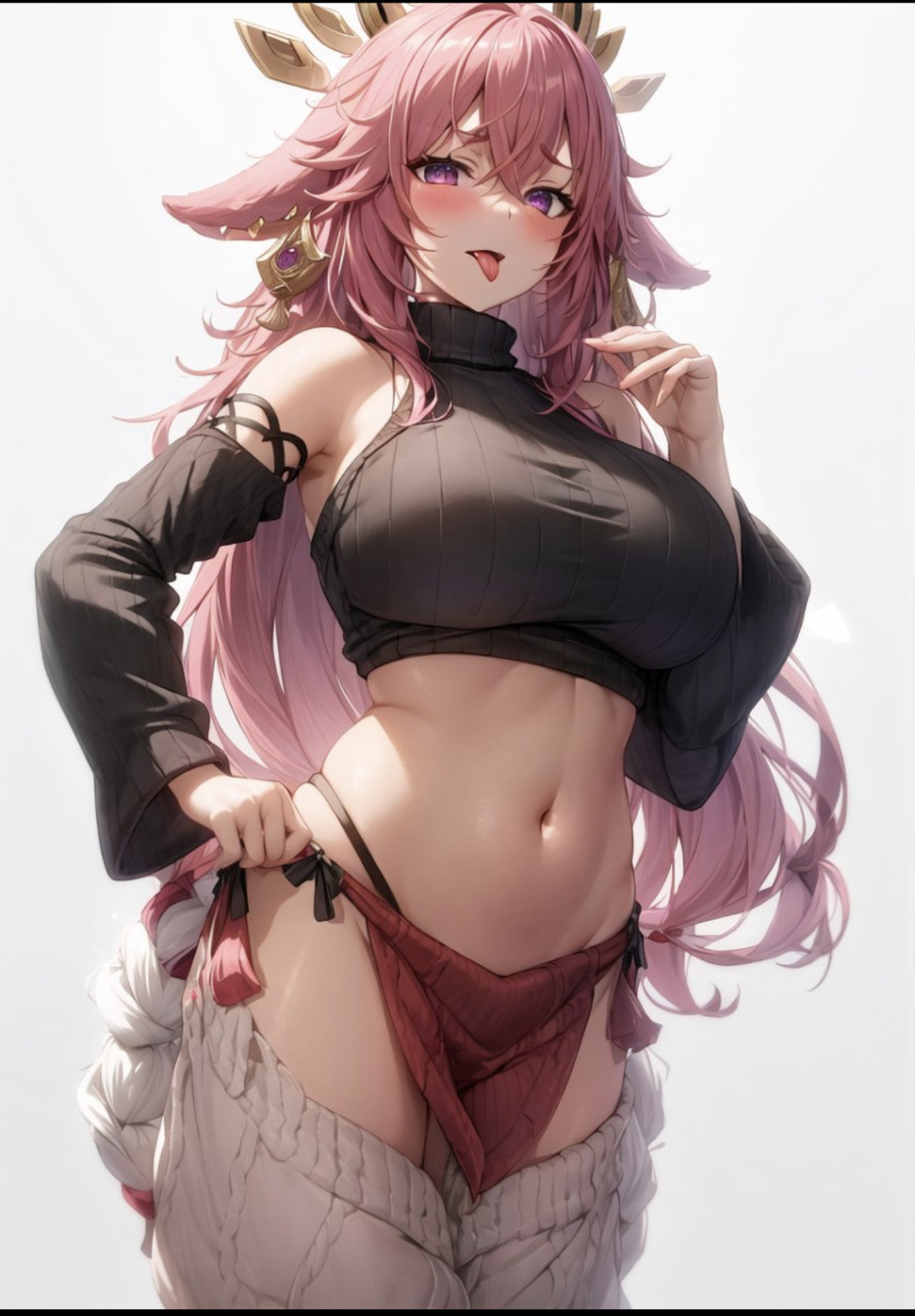 4K 神子與毛衣
