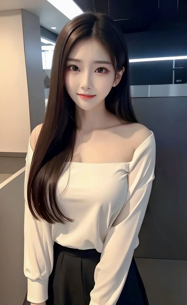 停车场美女