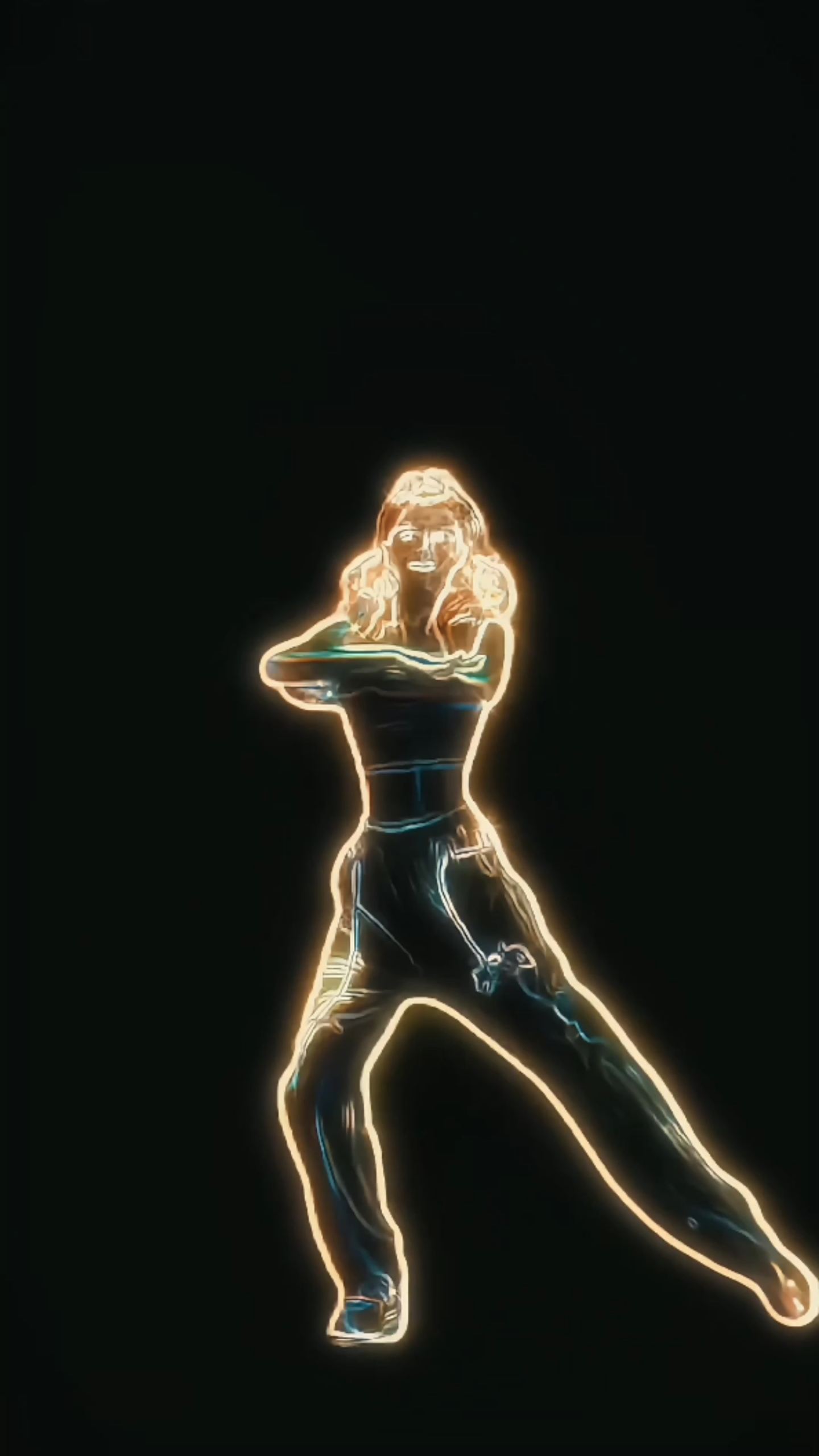 熒光跳舞美女