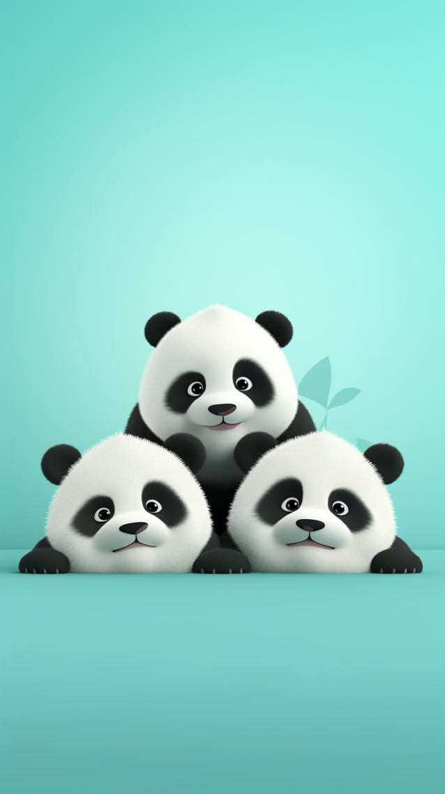 三只小熊猫