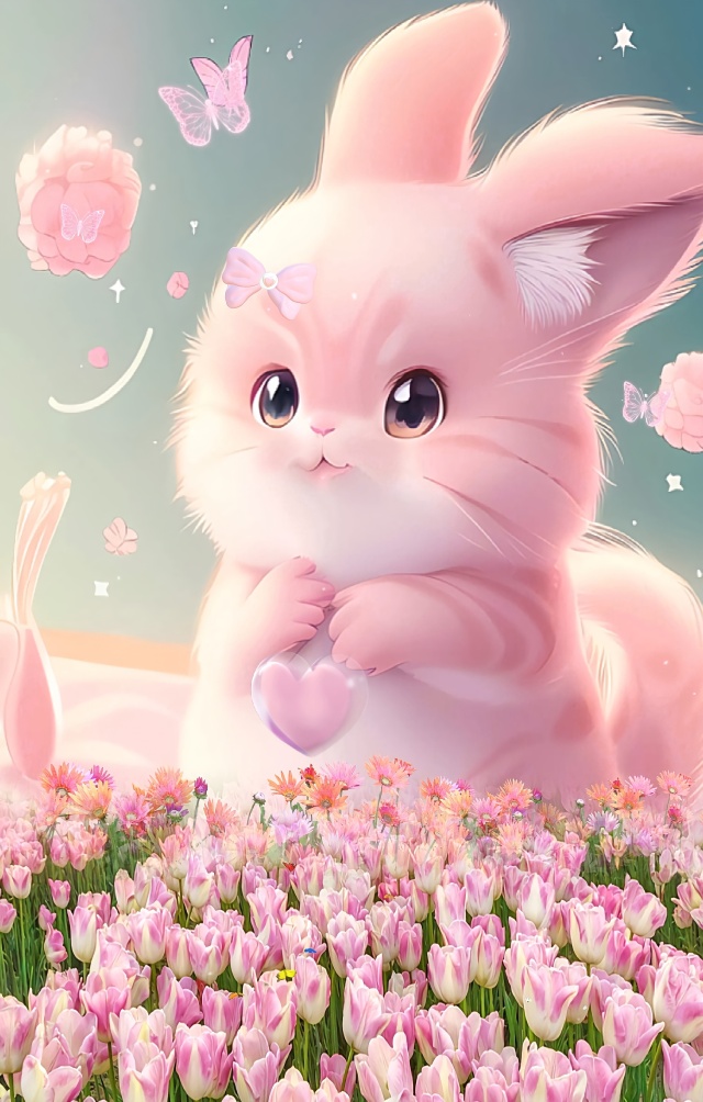 粉色小兔兔