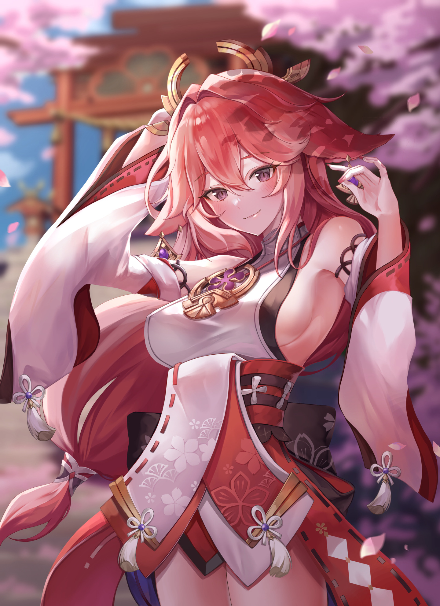 4K唯美八重神子微信主页背景