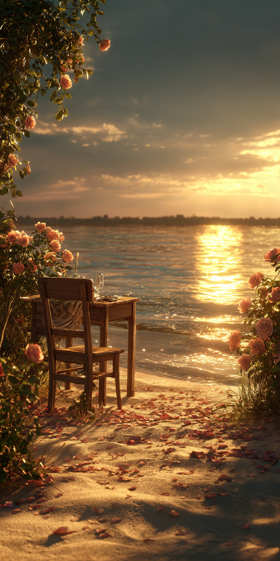 海上夕陽