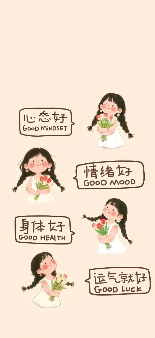 励志文字：心态好