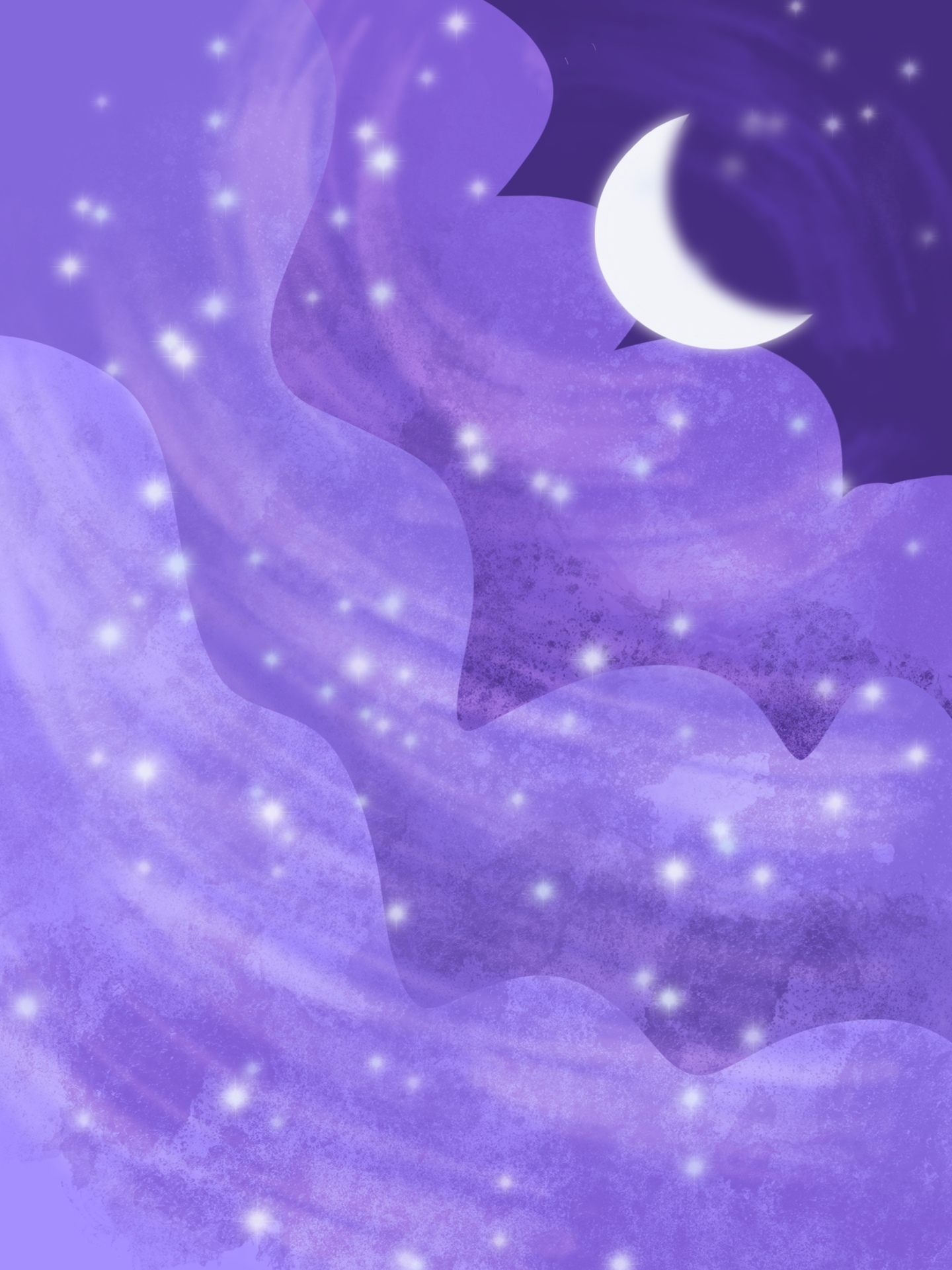 紫月星空