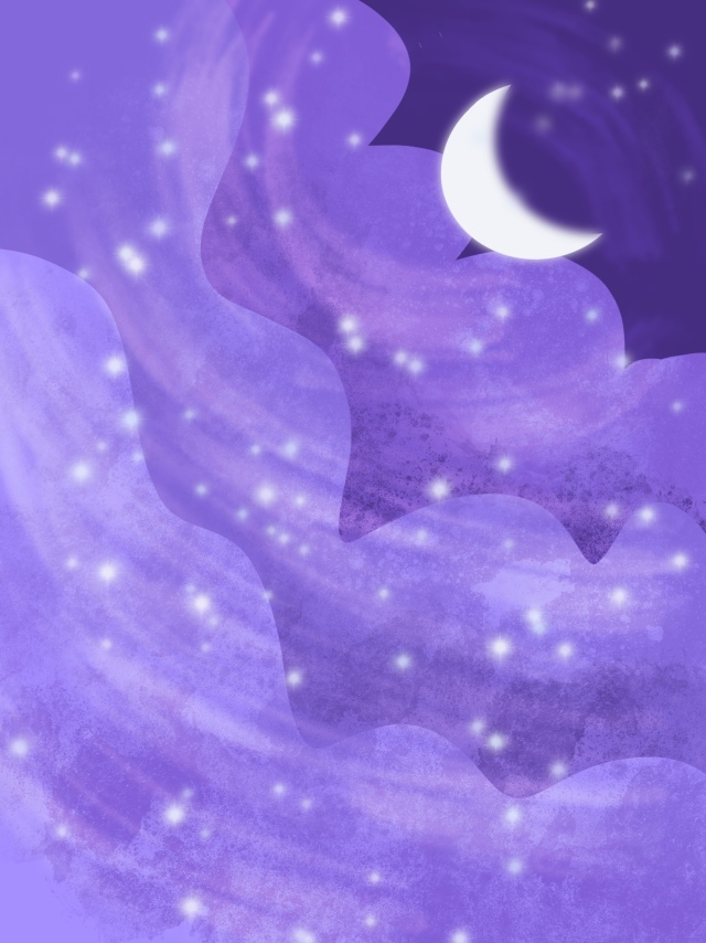 紫月星空