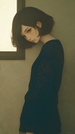 艺术短发女孩