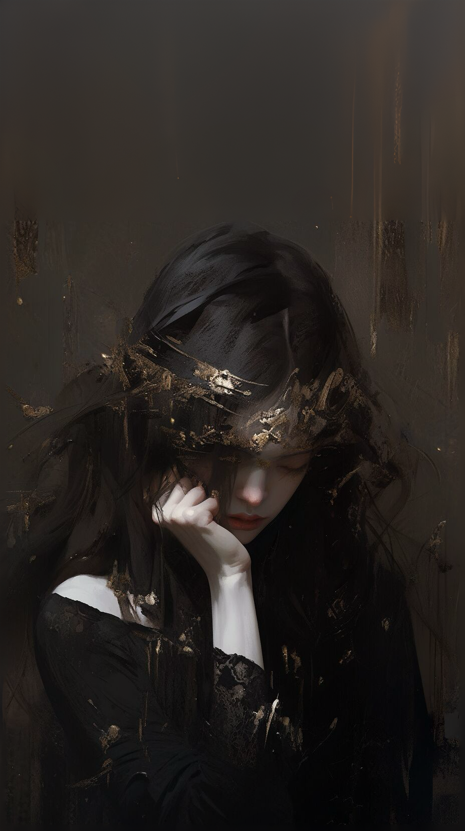 水墨美人