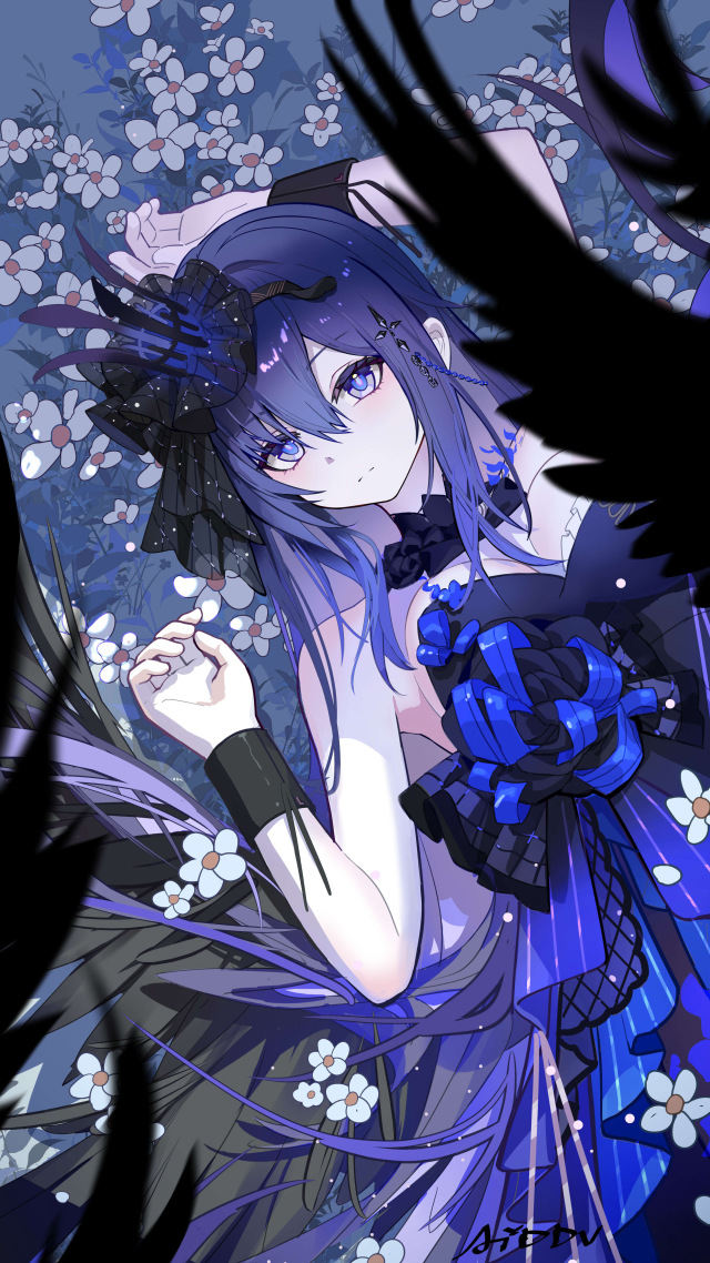 【百日繪畫挑戰Day23】希兒
『春澗浸月』 - 22：00
「換個角度，一起看星空吧。」