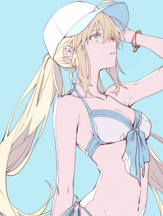 4K 夏日泳衣少女