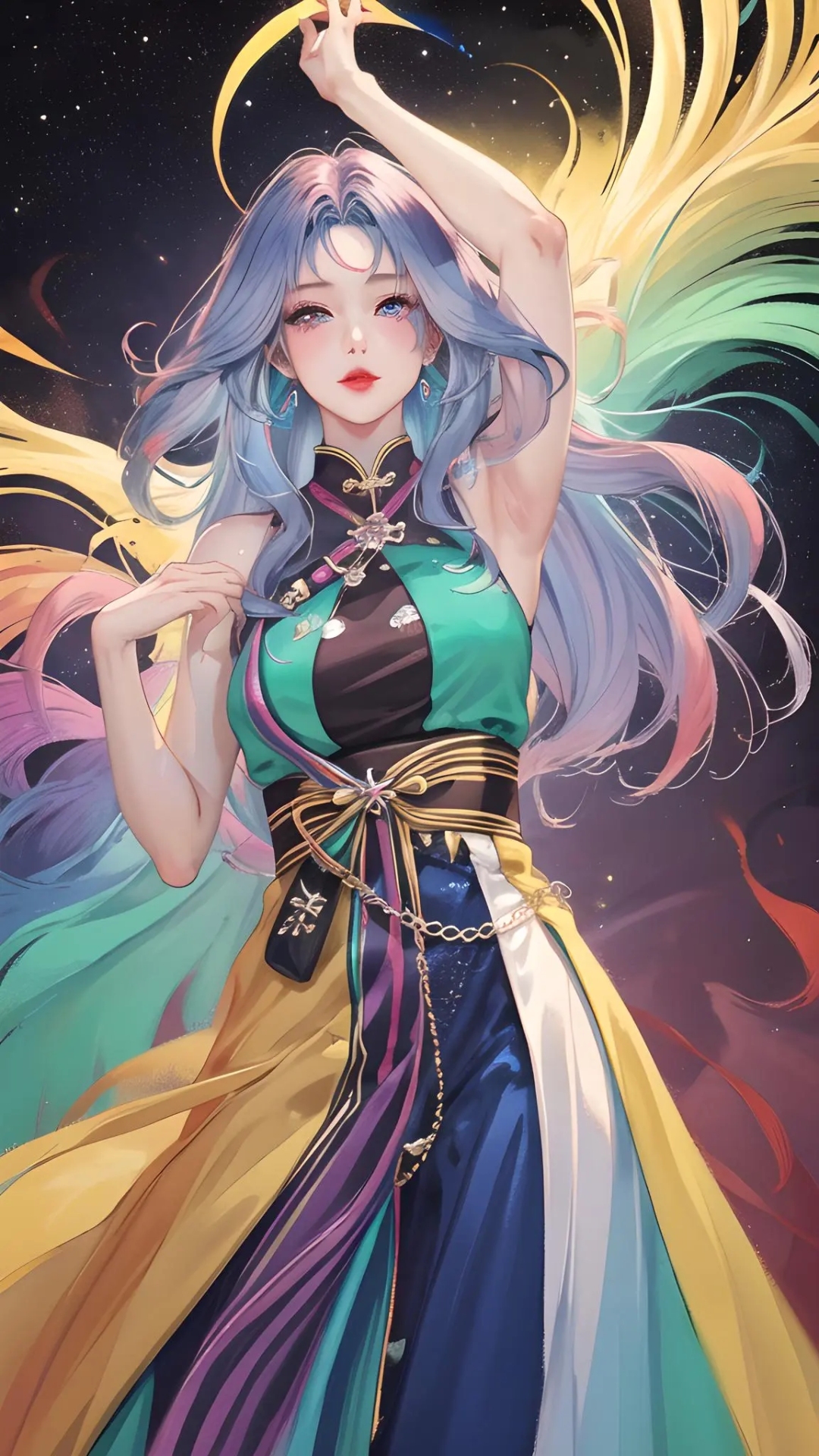 彩虹美女