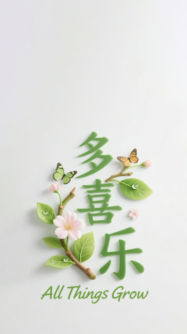 多喜乐文字壁纸
