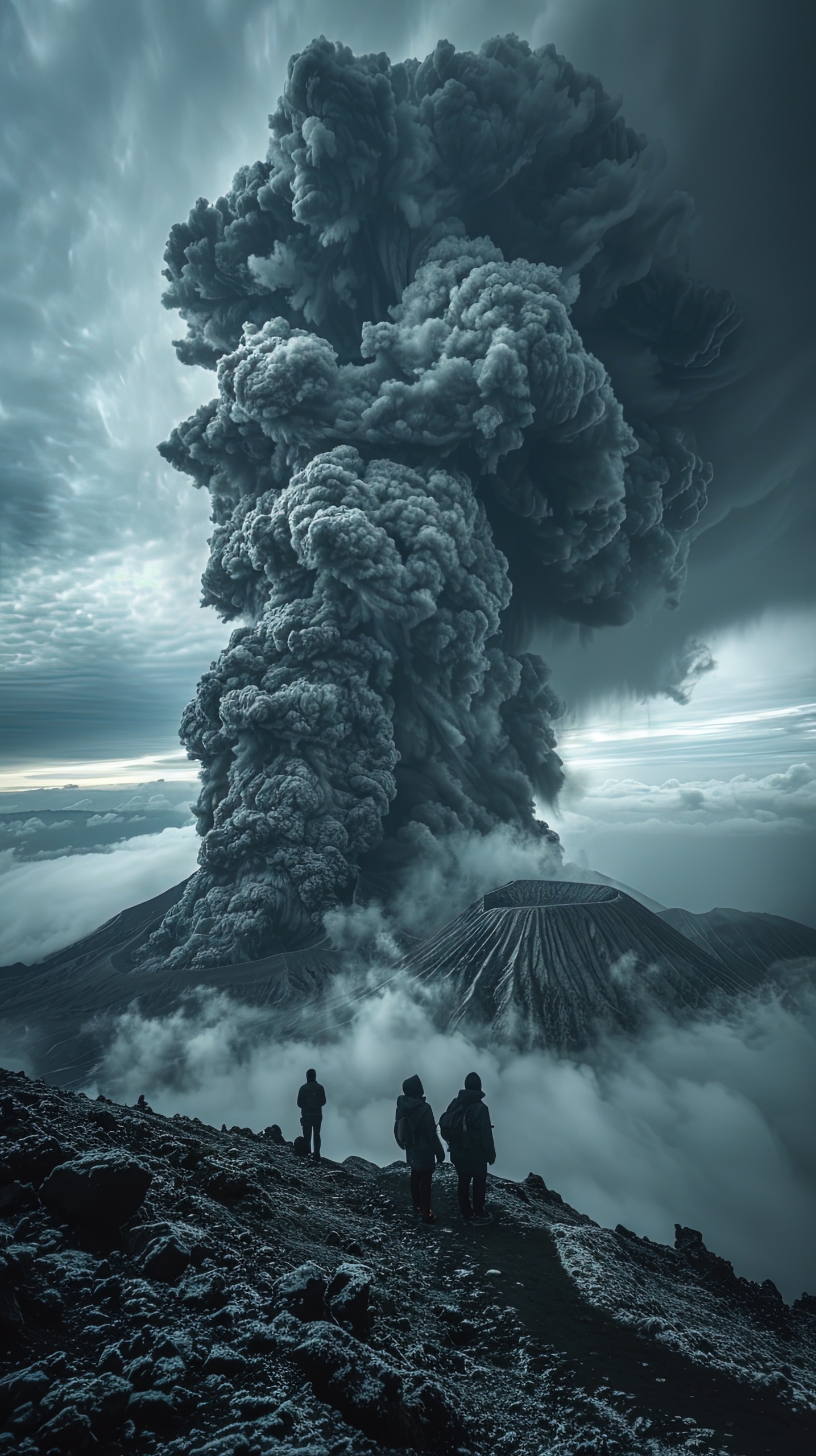 喷发的火山