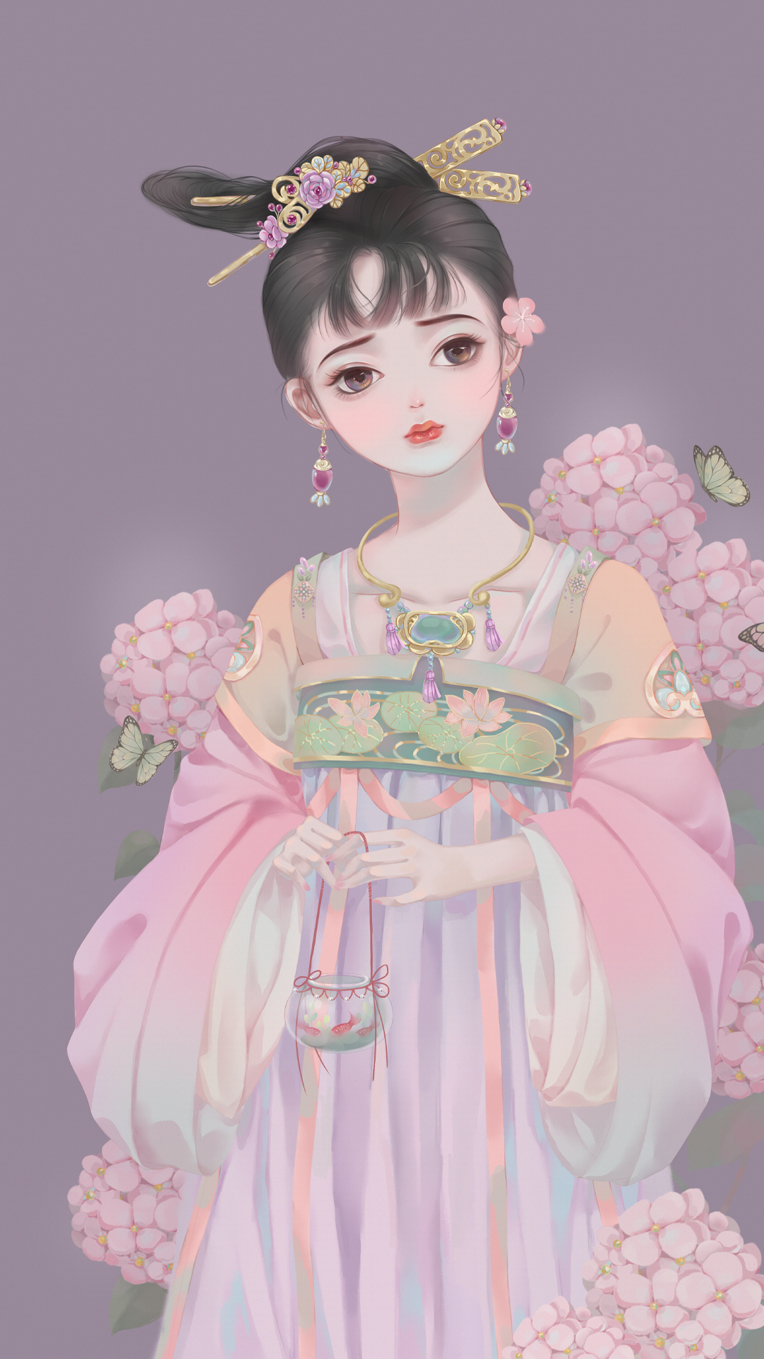 微信壁纸 背景墙粉色年华