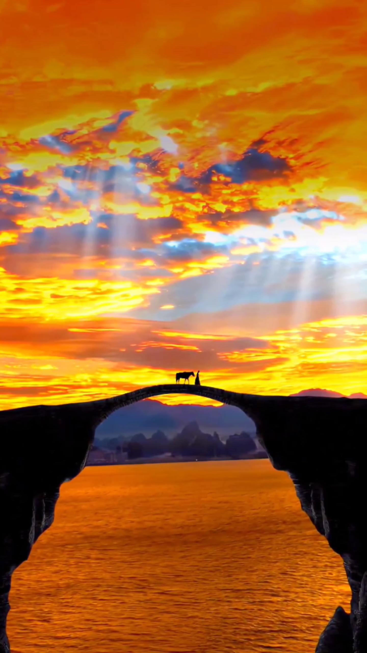 古风版日出美景4K