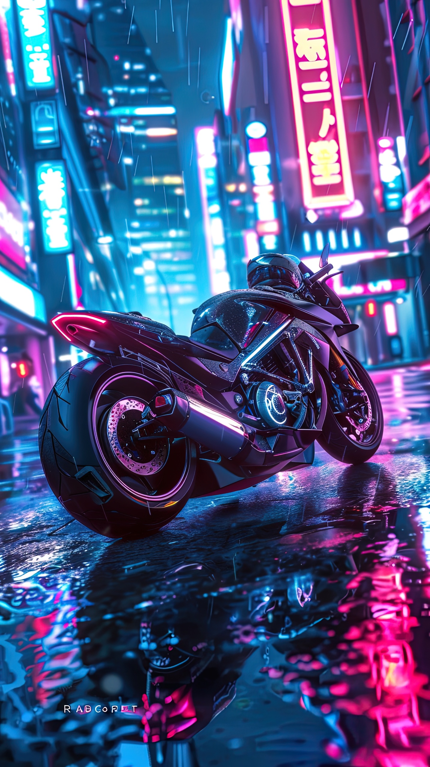 霓虹未來派機車