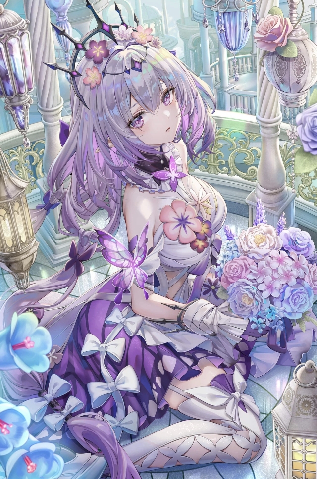 高质量紫毛女孩