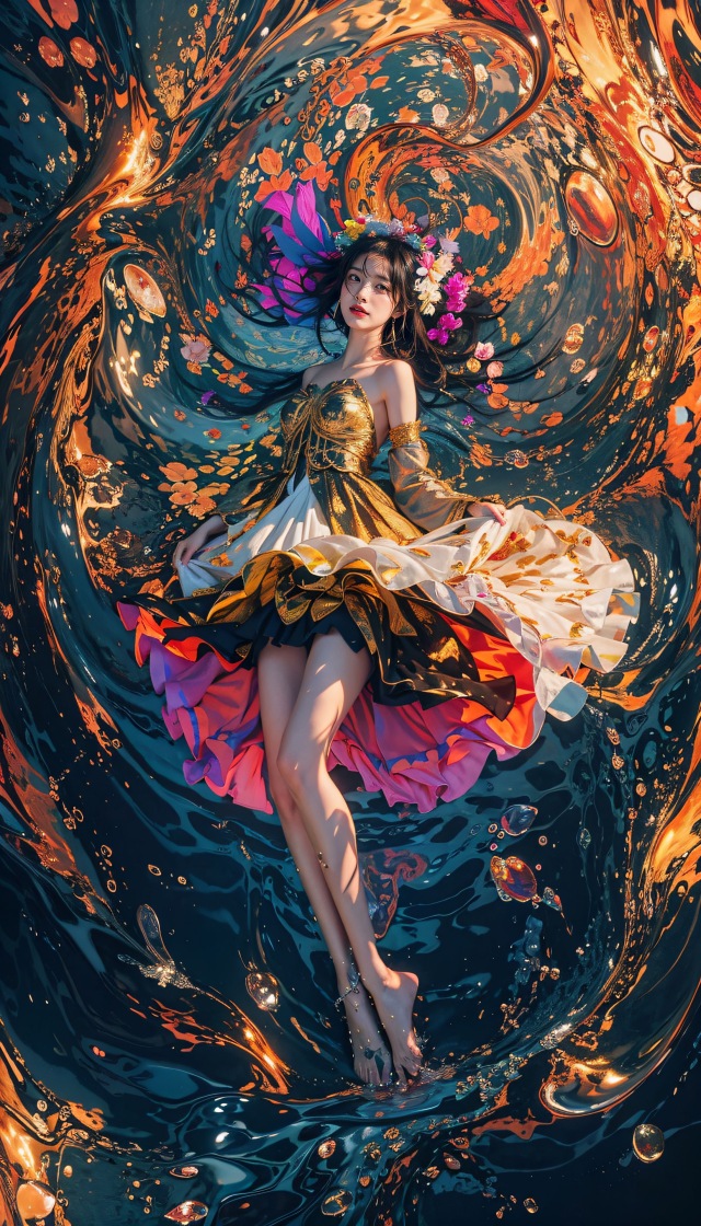 彩色美女
