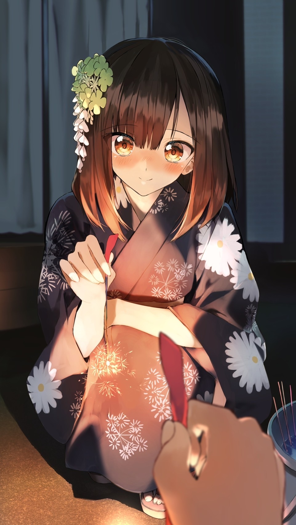 燈光下的溫柔