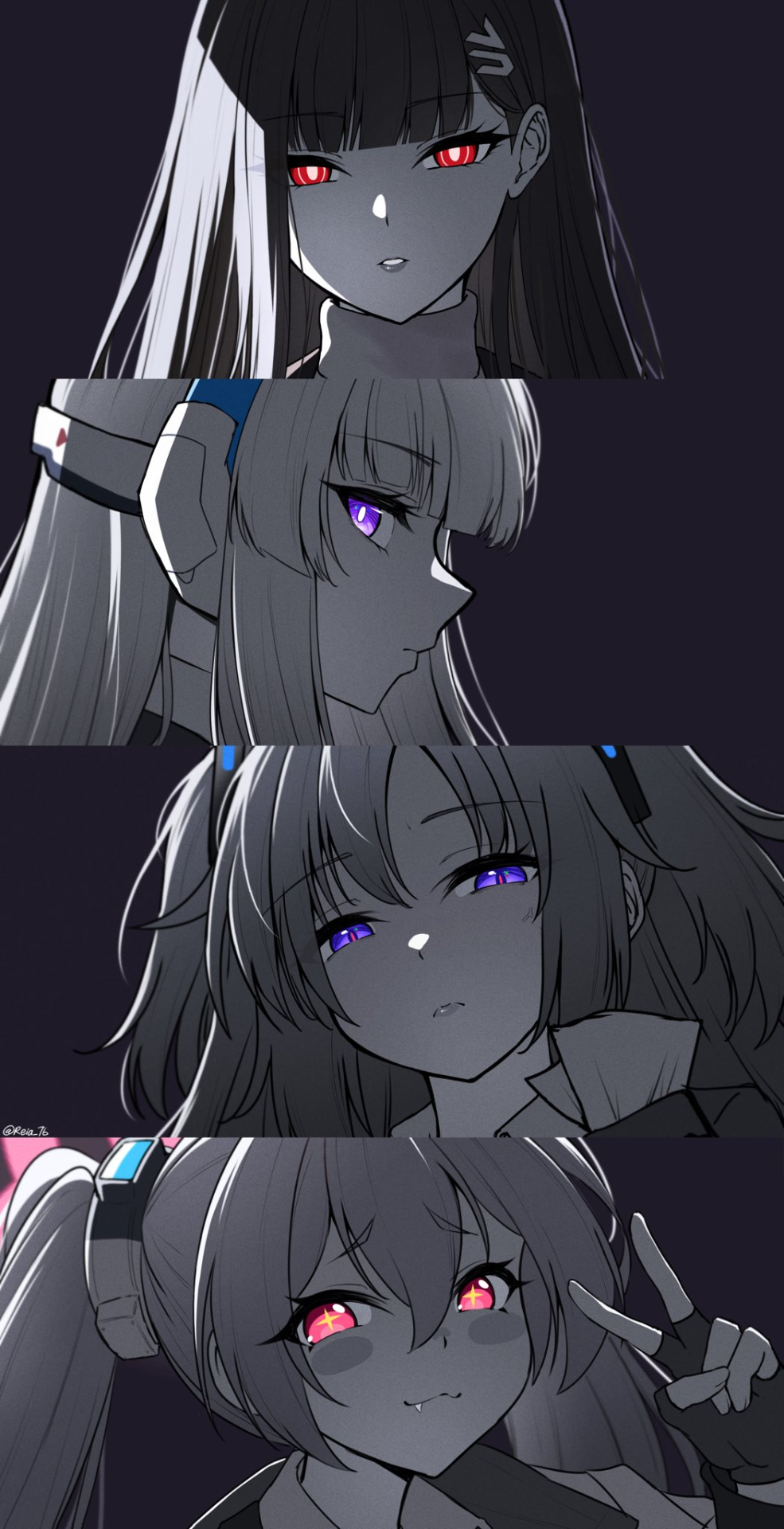 四分屏-少女