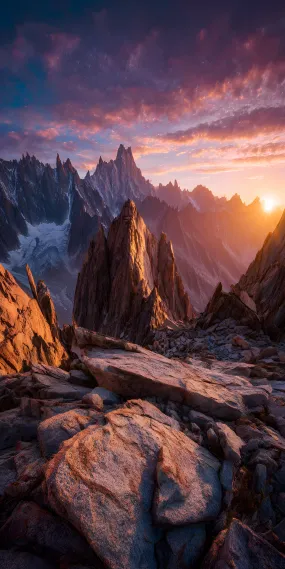 日破云海 ，峻岭流光