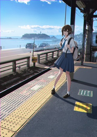 4K 少女与站台