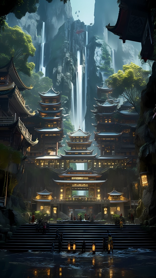 科技古風建築