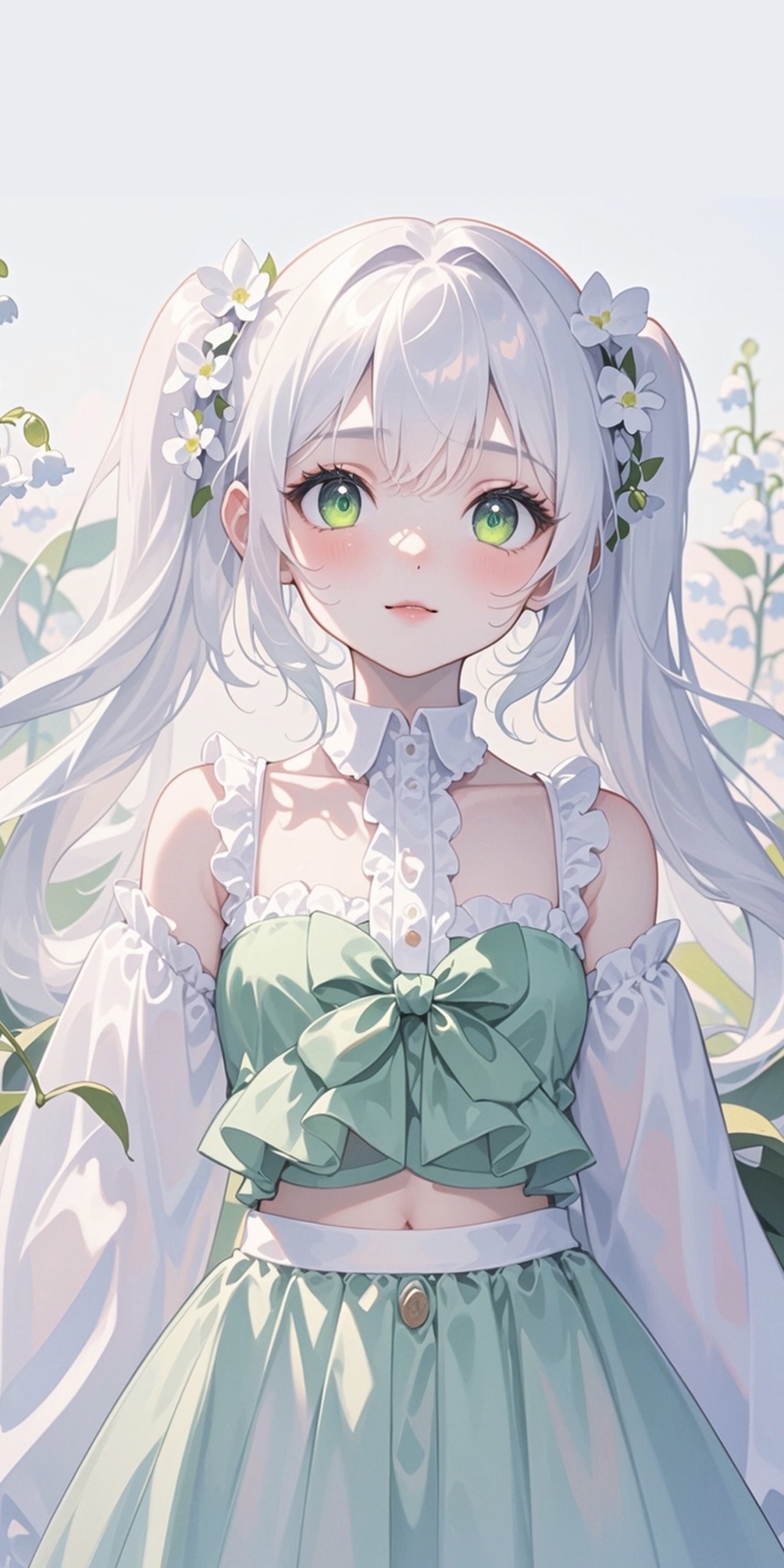 鈴蘭少女，ai生成