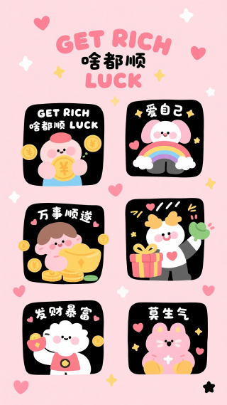 发财暴富爱自己