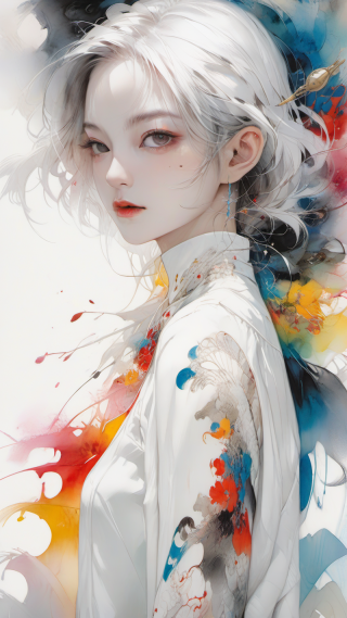 油彩女孩