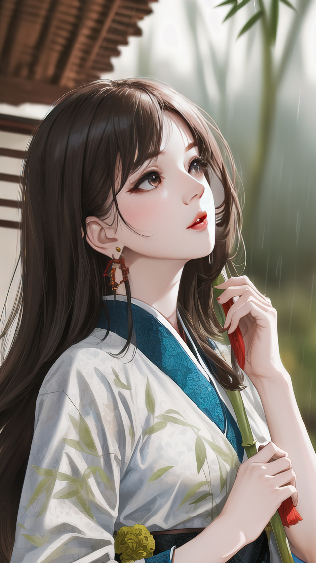 抬頭美少女