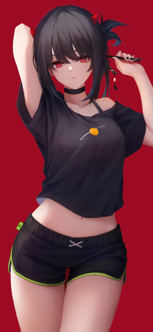 可愛的黑色眼睛少女