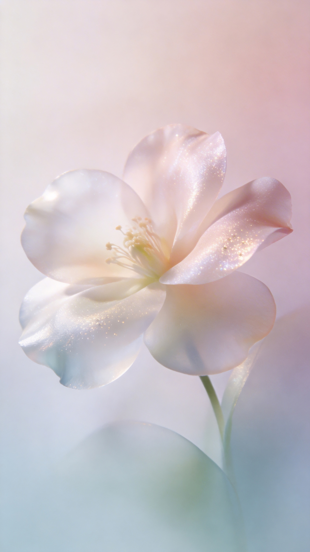 清新透明花