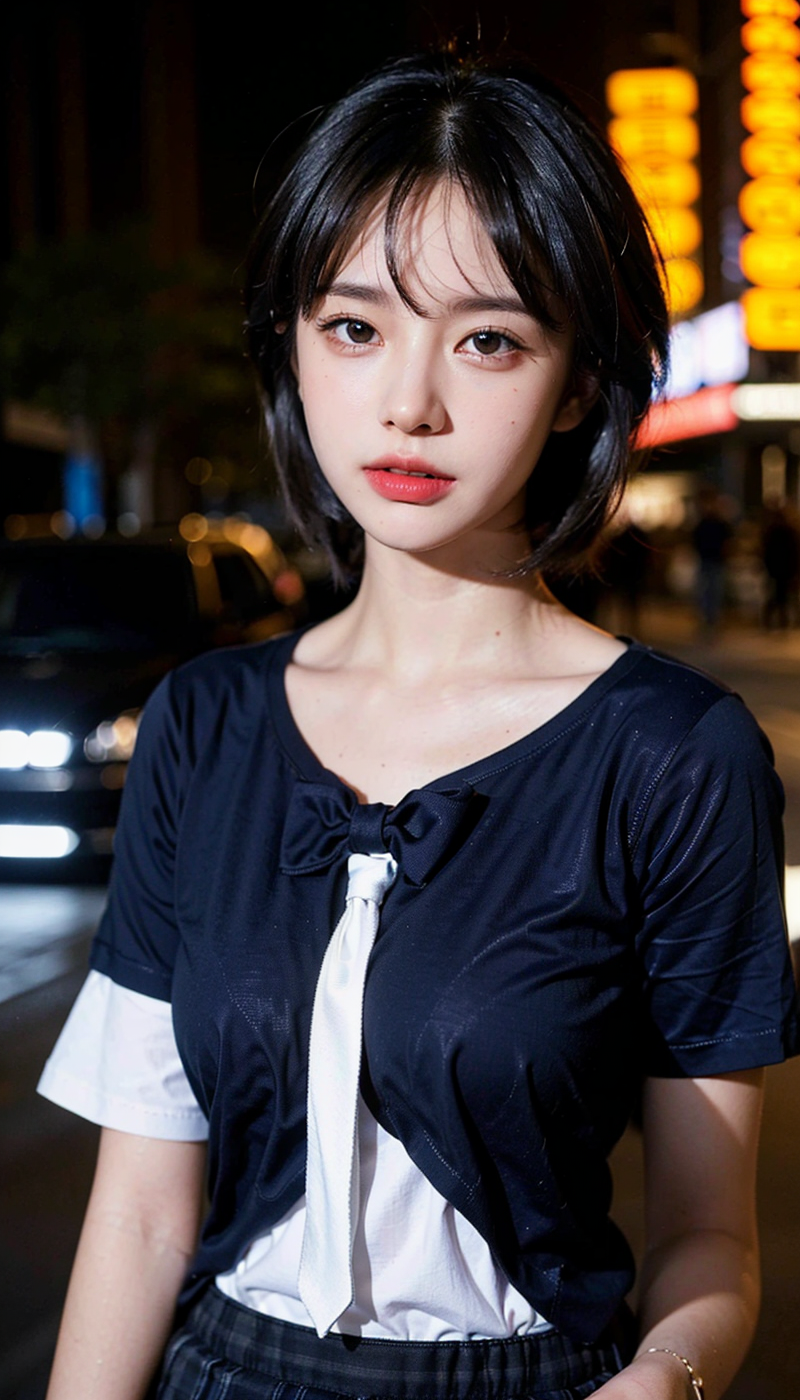 夜景美女6