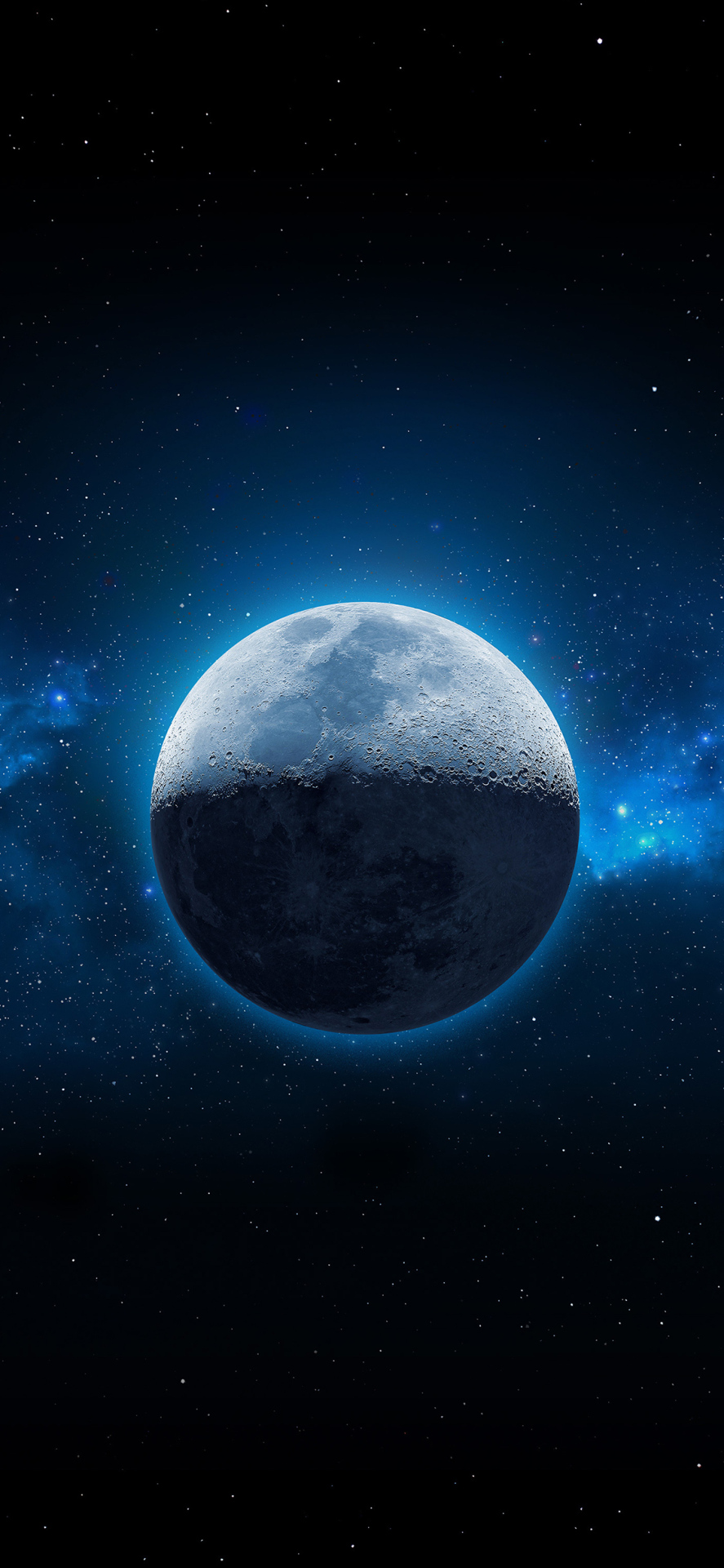 星空月亮特寫