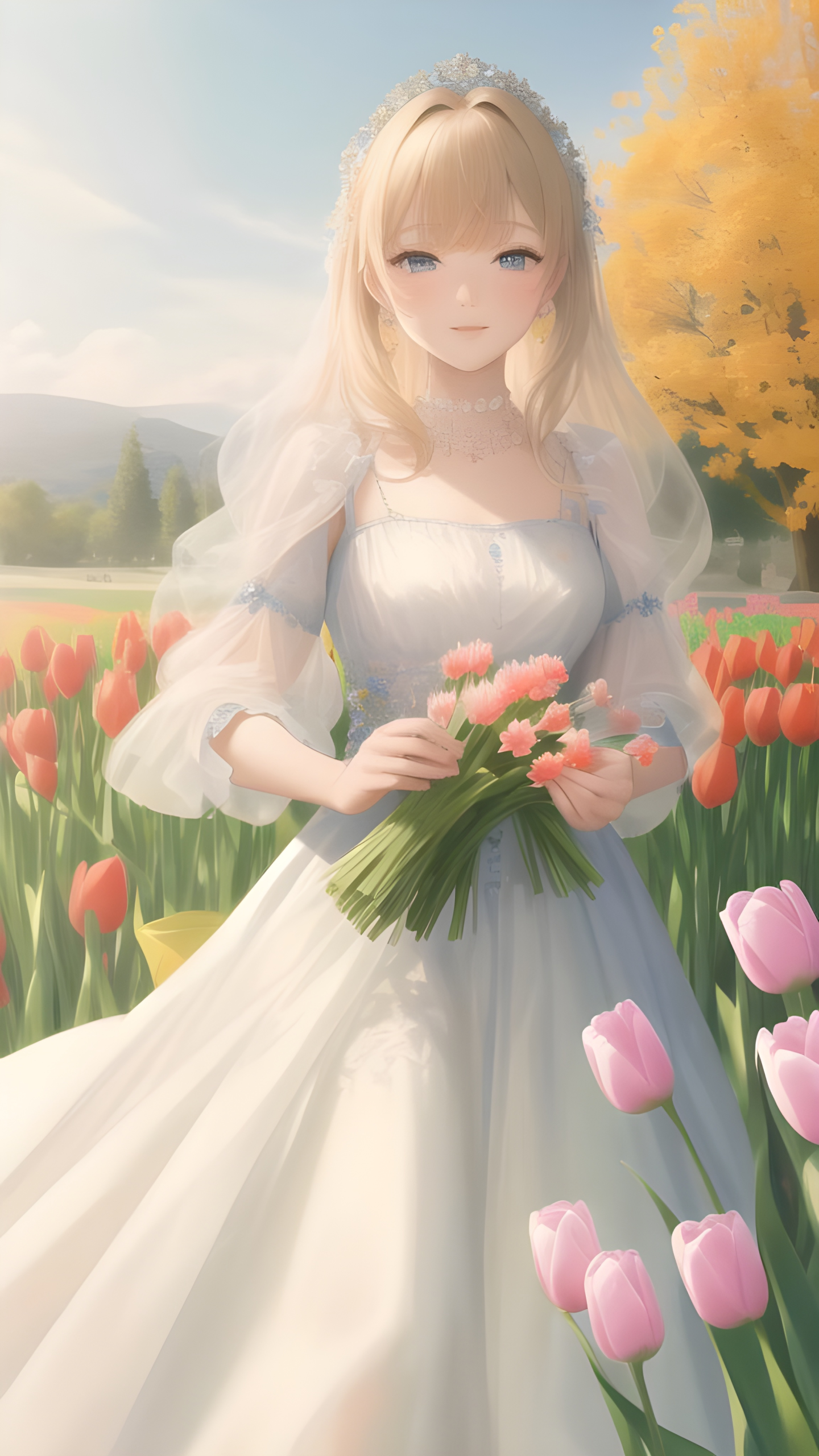 郁金香甜美少女