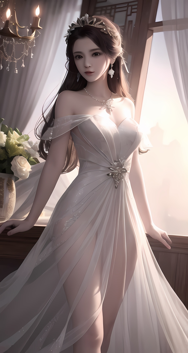 古风婚纱少女